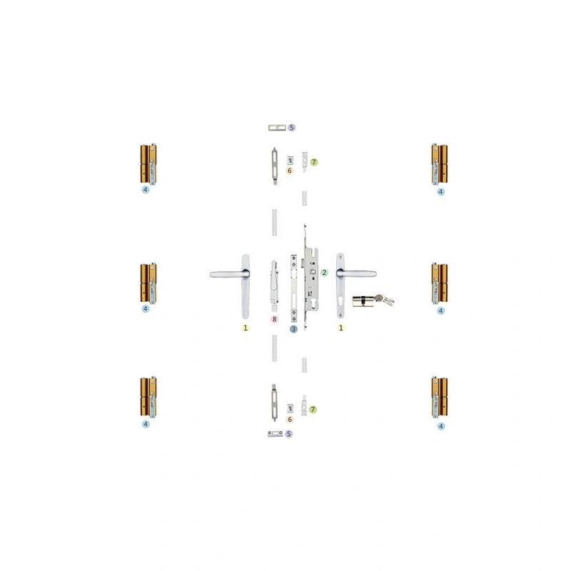 PKM-03 Double Sash Swing Casement Window Hardware System