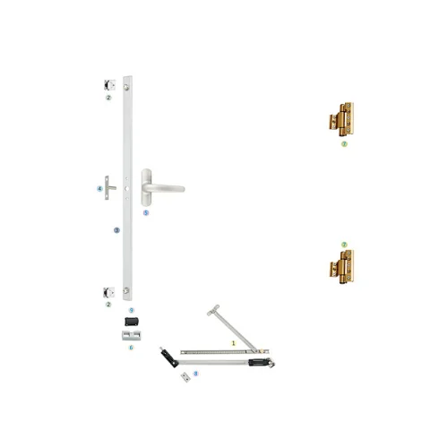 WPKC-02 Outswing Casement Window Hardware System for European C Groove Profile