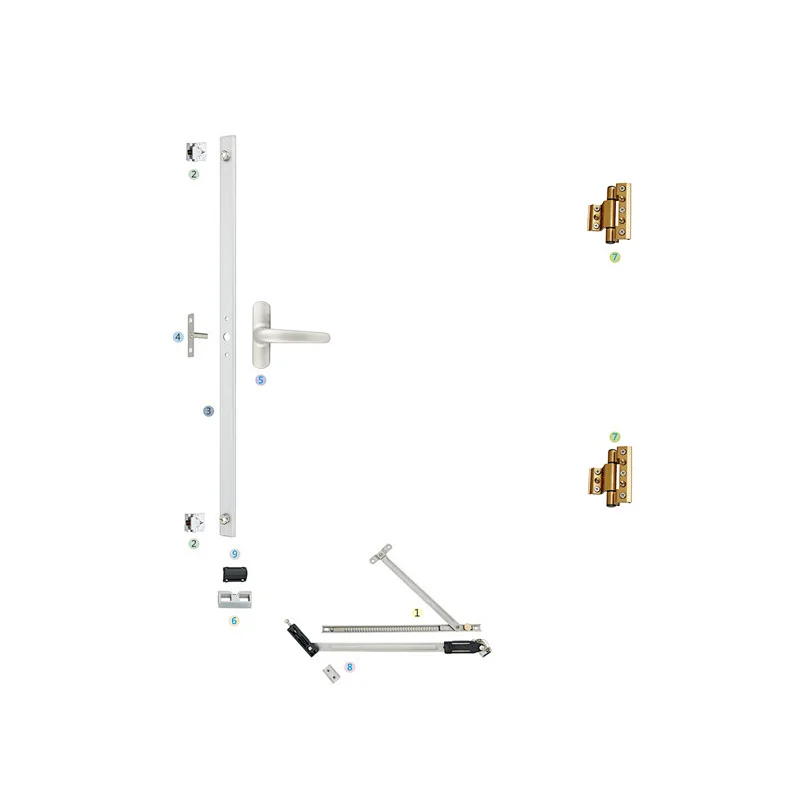 WPKC-02 Outswing Casement Window Hardware System for European C Groove Profile