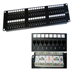 110/Krone type idc/Dual cat3 cat5e cat6 cat6a patch panel
