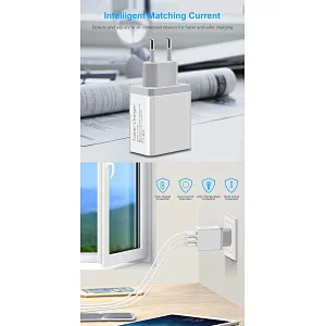 New Design Fast Charger Universal 15W High Speed Dual USB QC3.0 Charger Quick Travel Charger adaptor