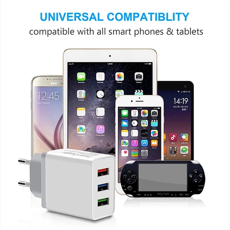 New Design Fast Charger Universal 15W High Speed Dual USB QC3.0 Charger Quick Travel Charger adaptor