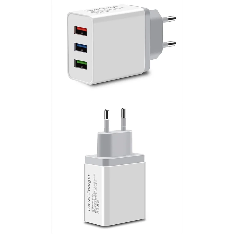 New Design Fast Charger Universal 15W High Speed Dual USB QC3.0 Charger Quick Travel Charger adaptor