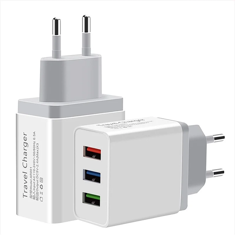 New Design Fast Charger Universal 15W High Speed Dual USB QC3.0 Charger Quick Travel Charger adaptor