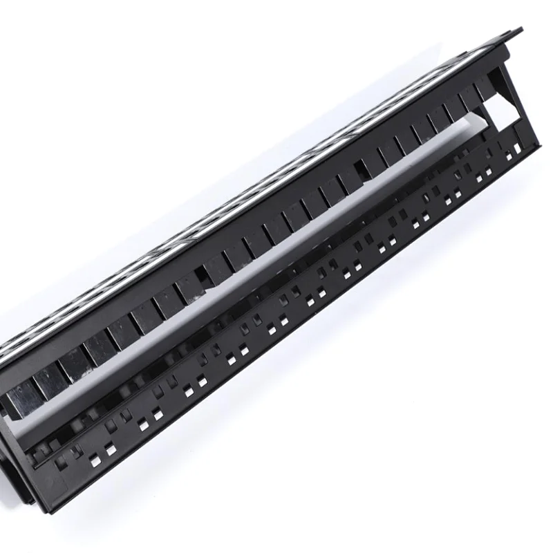 High quality 1U 48 18 port patch panel UTP FTP back bag RJ45 panel mount