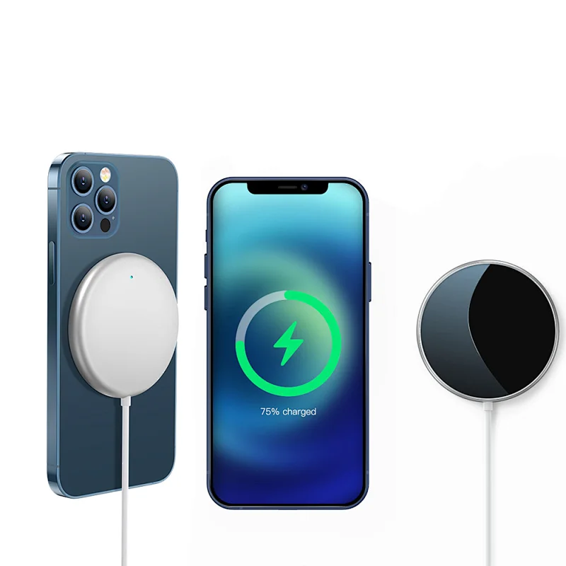 Latest Design Factory Wholesale Wireless Charger PD 15W Magnetic Wireless Charger for Iphone 12 Wireless Charger Charging AC