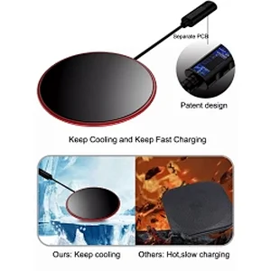 Factory wholesale good quality round powermat universal magnetic desk fast charging wireless charger