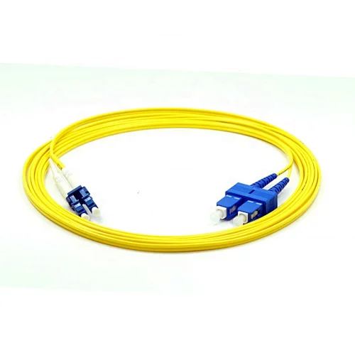 10m LC/UPC to SC/UPC Single Mode Duplex 2.0mm Fiber Optic Patch Cord Router Network Cable
