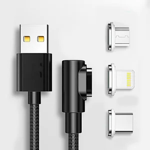 360 rotate 3 in 1 magnetic charging cable with data transfer