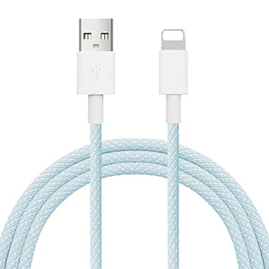 Braided Multi-colors lightning cable for iPhone