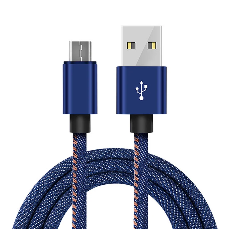 6ft 5V 2.1A blue jeans lightning cable fast charging