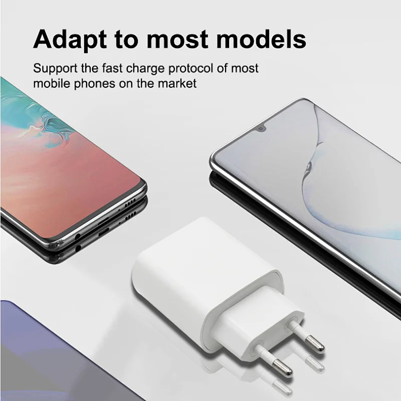 SGS certified 20W EU plug usb c wall charger