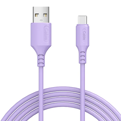 Liquid silicone soft type c cable fast charging iPhone