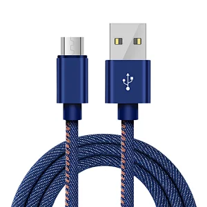 6ft 5V 2.1A blue jeans lightning cable fast charging