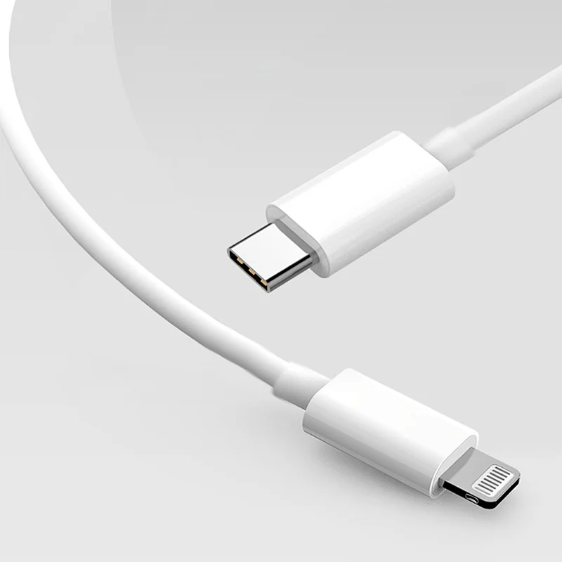 Fast charging PD USB C to lightning cable with data transfer
