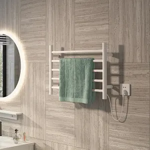 Electric Towel Warmer Heated Towel Rail ETW29W 04