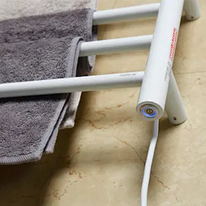 Electric Towel Warmer Heated Towel Rail ETW29W 06