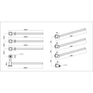 Electric Towel Warmer Towel Rail ETW71-3 04