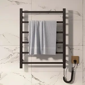Black Heated Towel Rail Supplier 02