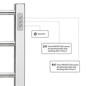 Electric Towel Warmer Towel Rail ETW78-1S 05