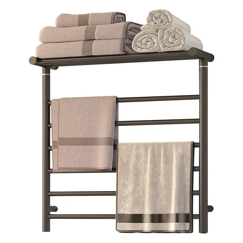 Black Electric Towel Warmer Heated Towel Rack ETW12AW 01