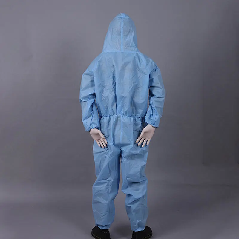 Blue PP+PE Coverall with Hood Hebei Jingchengbo Medical Equipment Co., Ltd