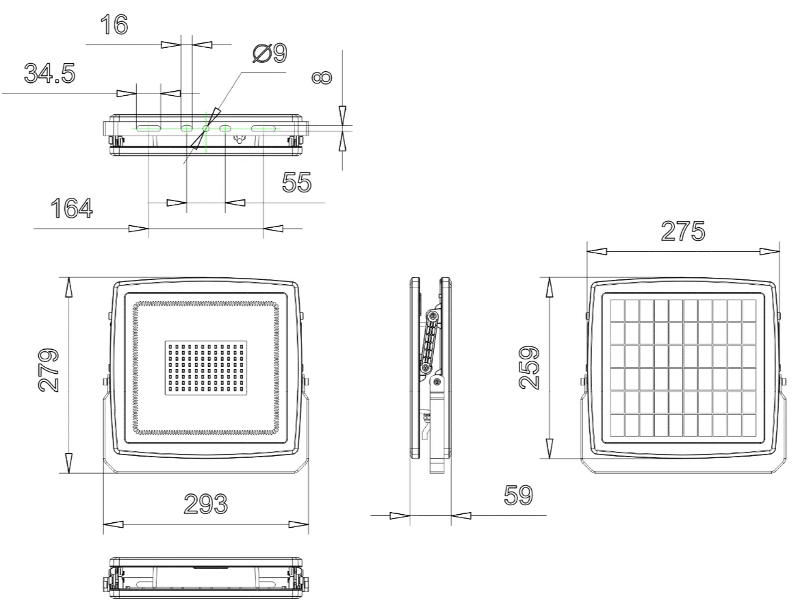 brightness china outdoor led solar flood light