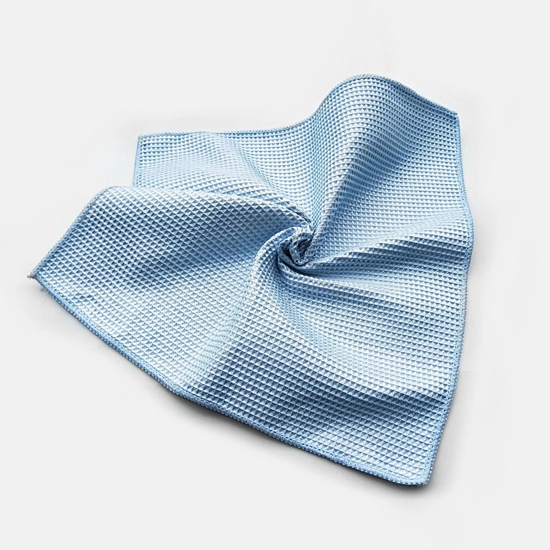 Waffle weave car detailing microfiber cleaning towel