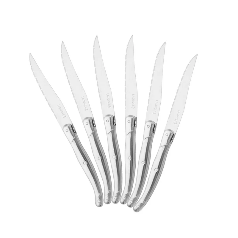 6pc steak knife set laguiole steak knife set laguiole stainless steel