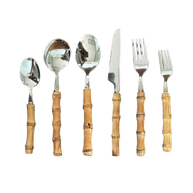 bamboo and stainless steel cutlery set |shenzhen brilliant industry