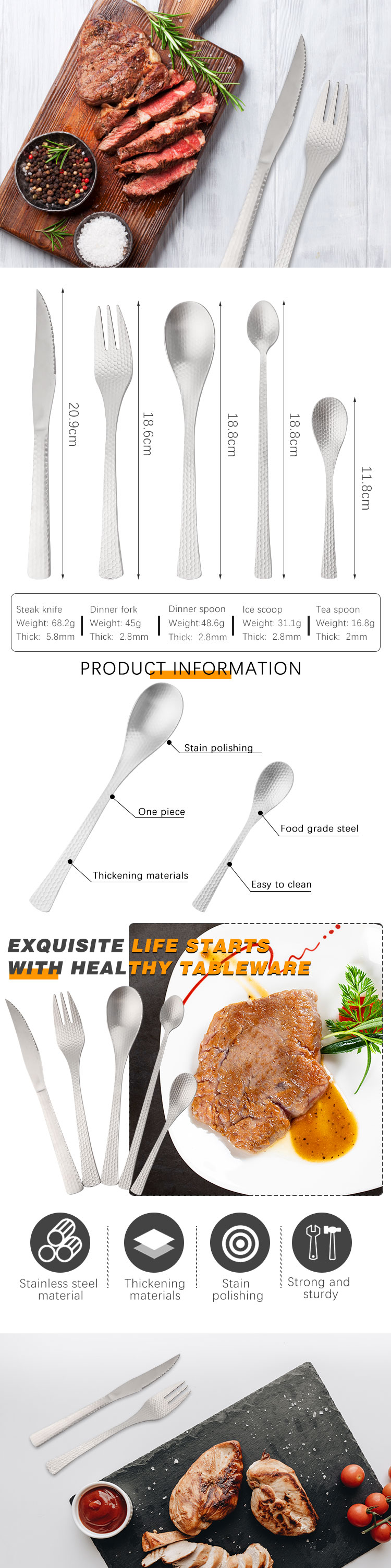 Cutlery sets，Luxury dubai dinnerware set，dinnerware sets cutlery