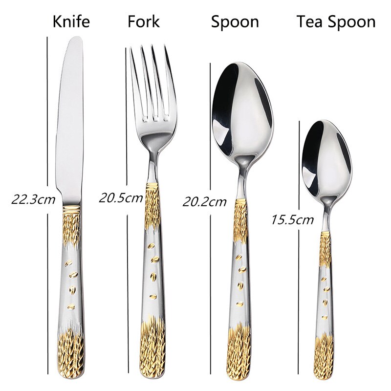 wheat gold plated silverware set Shenzhen Brilliant Industry Co., Ltd