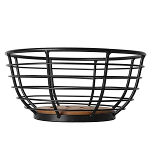 Round bottom structure fruit basket bowl