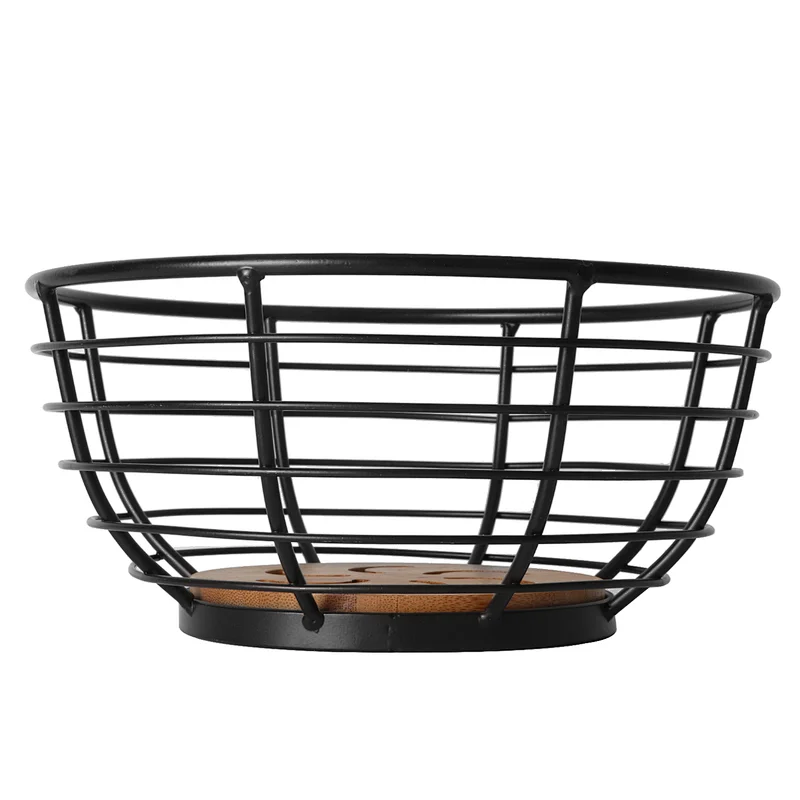 Round bottom structure fruit basket bowl