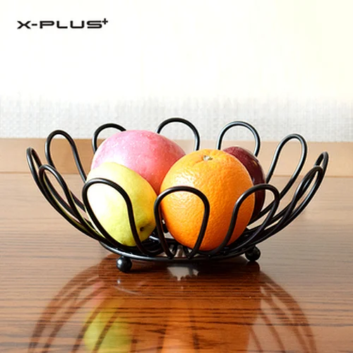 Lotus-shaped simple fruit gift basket