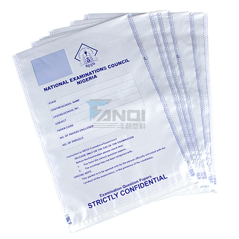 Examination Paper Security Seal Bags