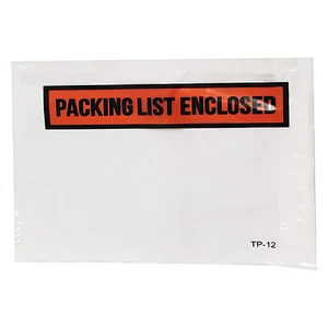 4.5x5.5 inch Packing List Envelopes Adhesive Document Pouches Enclosed For Invoice Slip