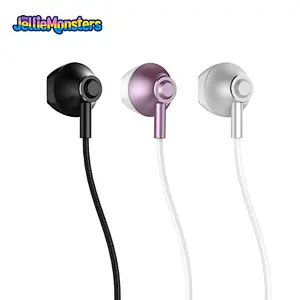The Jellie Monster 3.5MM Double Drive In Ear Earphone Bass Subwoofer Stereo wired Earphones Microphone Sport Running Earbuds