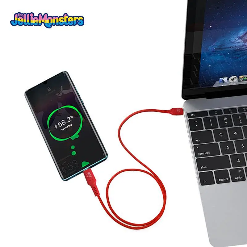 The Jellie Monster 1M briaded USB-C charging Cable