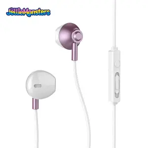 The Jellie Monster 3.5MM Double Drive In Ear Earphone Bass Subwoofer Stereo wired Earphones Microphone Sport Running Earbuds