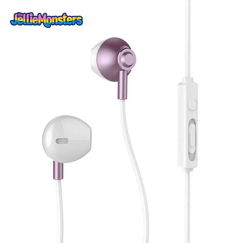 The Jellie Monster 3.5MM Double Drive In Ear Earphone Bass Subwoofer Stereo wired Earphones Microphone Sport Running Earbuds