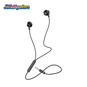 The Jellie Monster 3.5MM Double Drive In Ear Earphone Bass Subwoofer Stereo wired Earphones Microphone Sport Running Earbuds