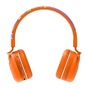 Kids tws Headphones with Microphone Stereo 5ft Long Cord with 85dB/94dB Volume Limit Wireless On-Ear bluetooth Headset