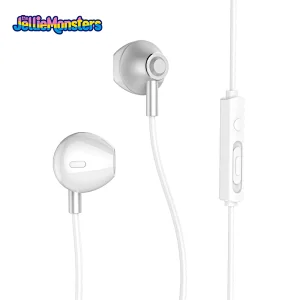 The Jellie Monster 3.5MM Double Drive In Ear Earphone Bass Subwoofer Stereo wired Earphones Microphone Sport Running Earbuds