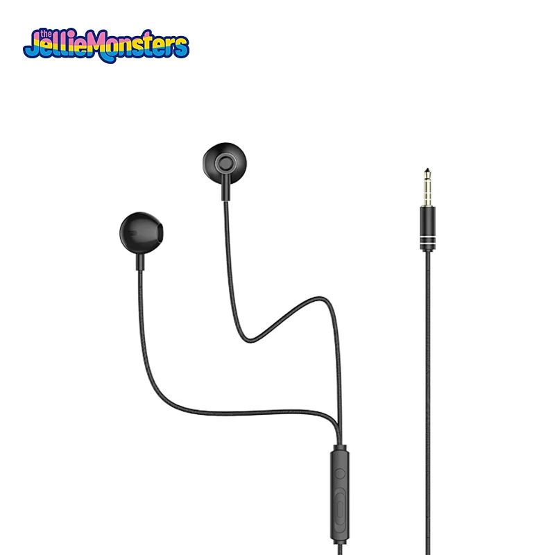 The Jellie Monster 3.5MM Double Drive In Ear Earphone Bass Subwoofer Stereo wired Earphones Microphone Sport Running Earbuds
