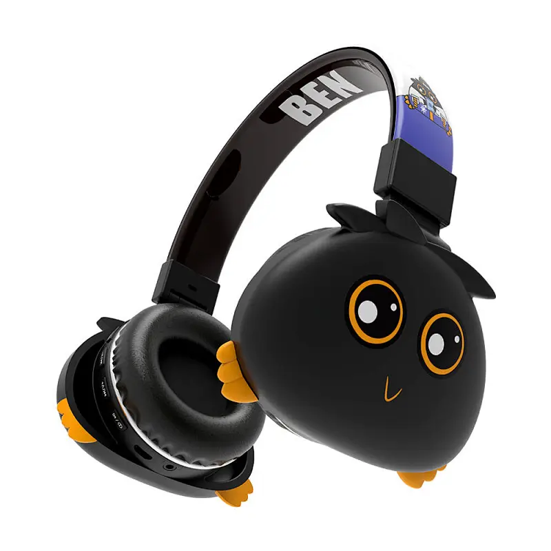 Hot sale Wholesale Smooth Touch Music Study Headset Headphone for Kids New Arrival custom branded retractable kids bluetooth headphone