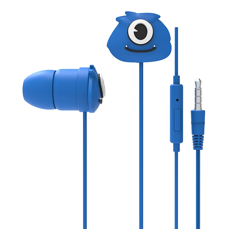 The Jellie Monster Cartoon Design Headset Earphone Kids Headphones Mini Pet Tws Earbuds Wired In-ear Headphone
