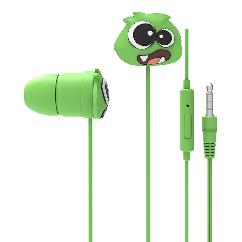 The Jellie Monster Cartoon Design Headset Earphone Kids Headphones Mini Pet Tws Earbuds Wired In-ear Headphone