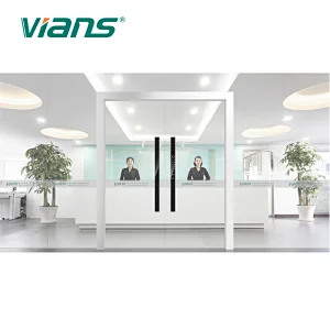 Double Door Electronic Card Fingerprint Smart Lock Electric Handle Lock