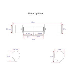 European password smart door lock cylinder with Lora gateway